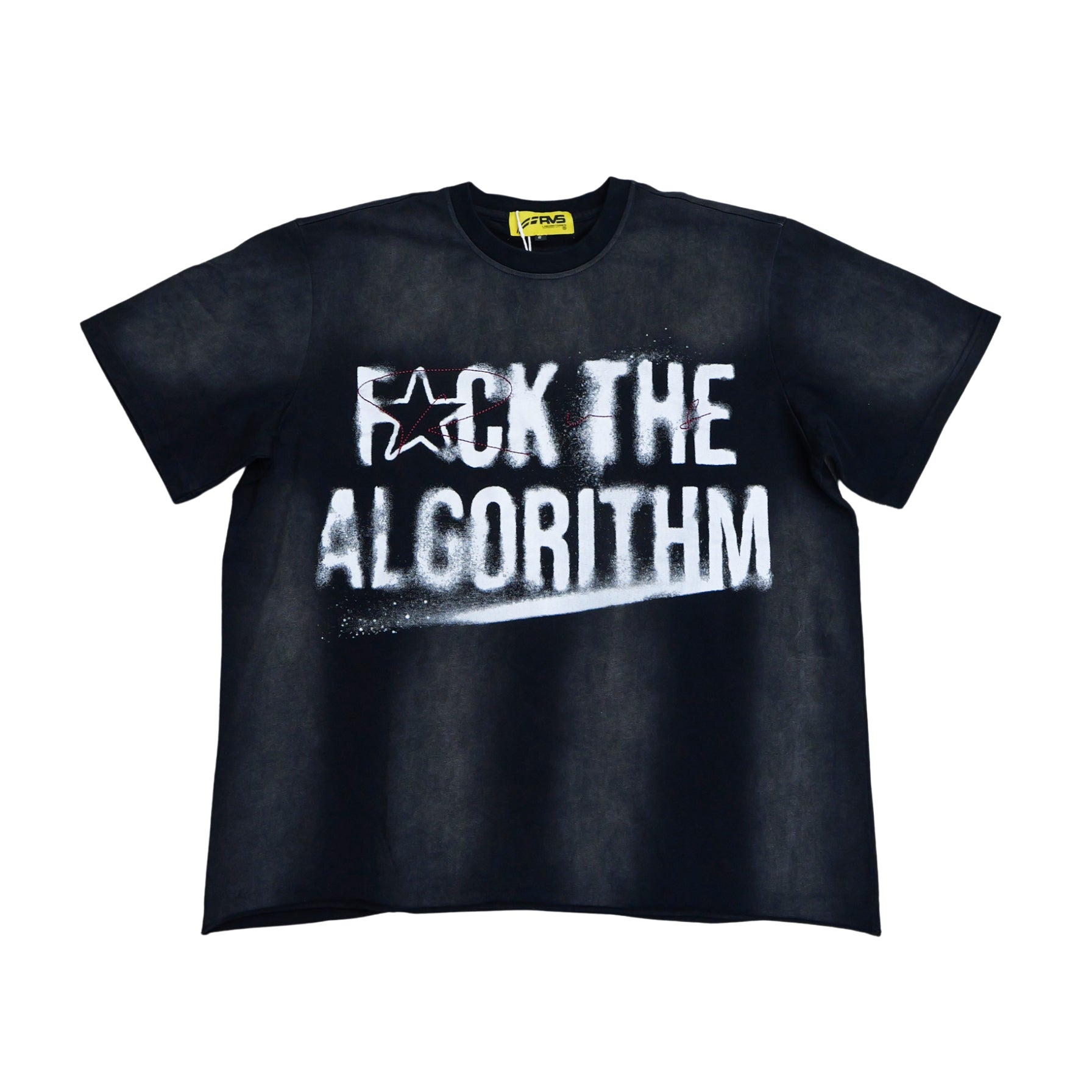 Rvs Labs "F The Algorithm" T-Shirt (Washed Black)