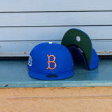 New Era Brooklyn Dodgers 1955 World Championship Side Patch Fitted (Royal) - New Era