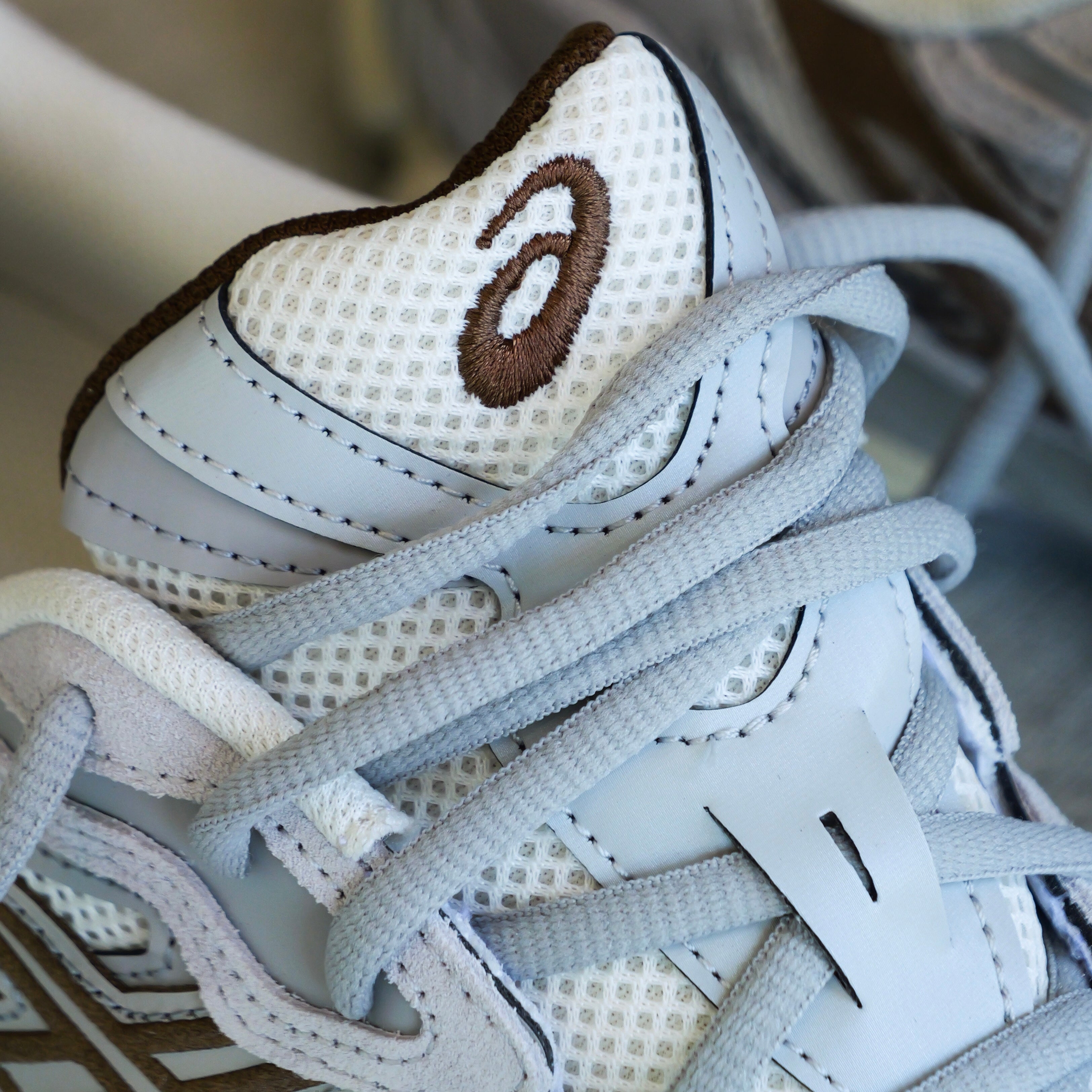 Mens Asics Gel-NYC (Cream/Cement Grey)