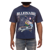 Billionaire Boys "To The Moon" SS (Cropped Fit) (Navy)
