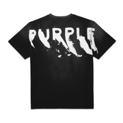 Purple Brand Painted Wordmark T-shirt (Black) - P117-HJBB423
