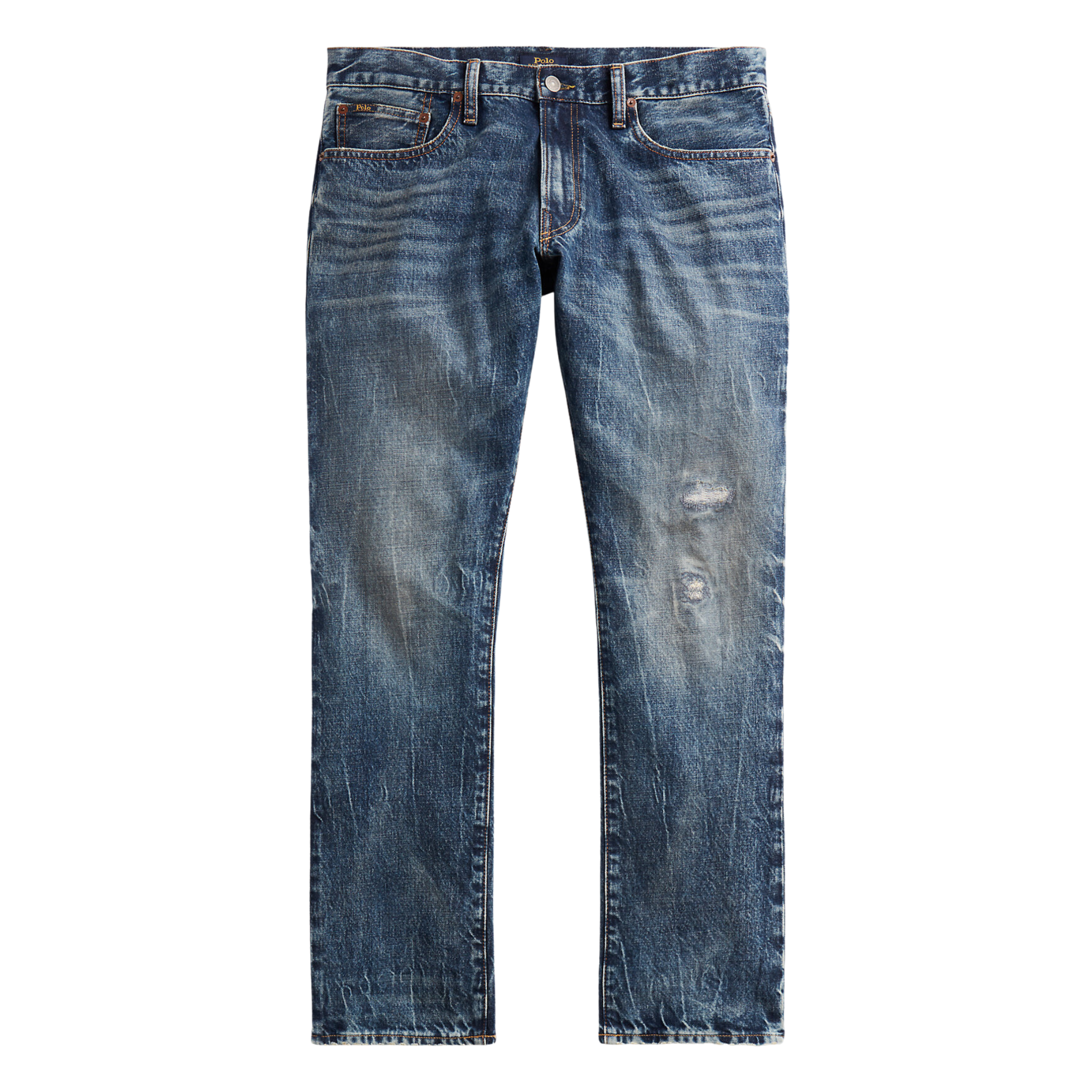 Polo Ralph Lauren Varick Slim Straight Distressed Jean - Polo Ralph Lauren