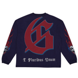 Godspeed "Checkmate" LS T-Shirt (Navy)