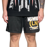 Memory Lane Core Graphic Mesh Short (Black)