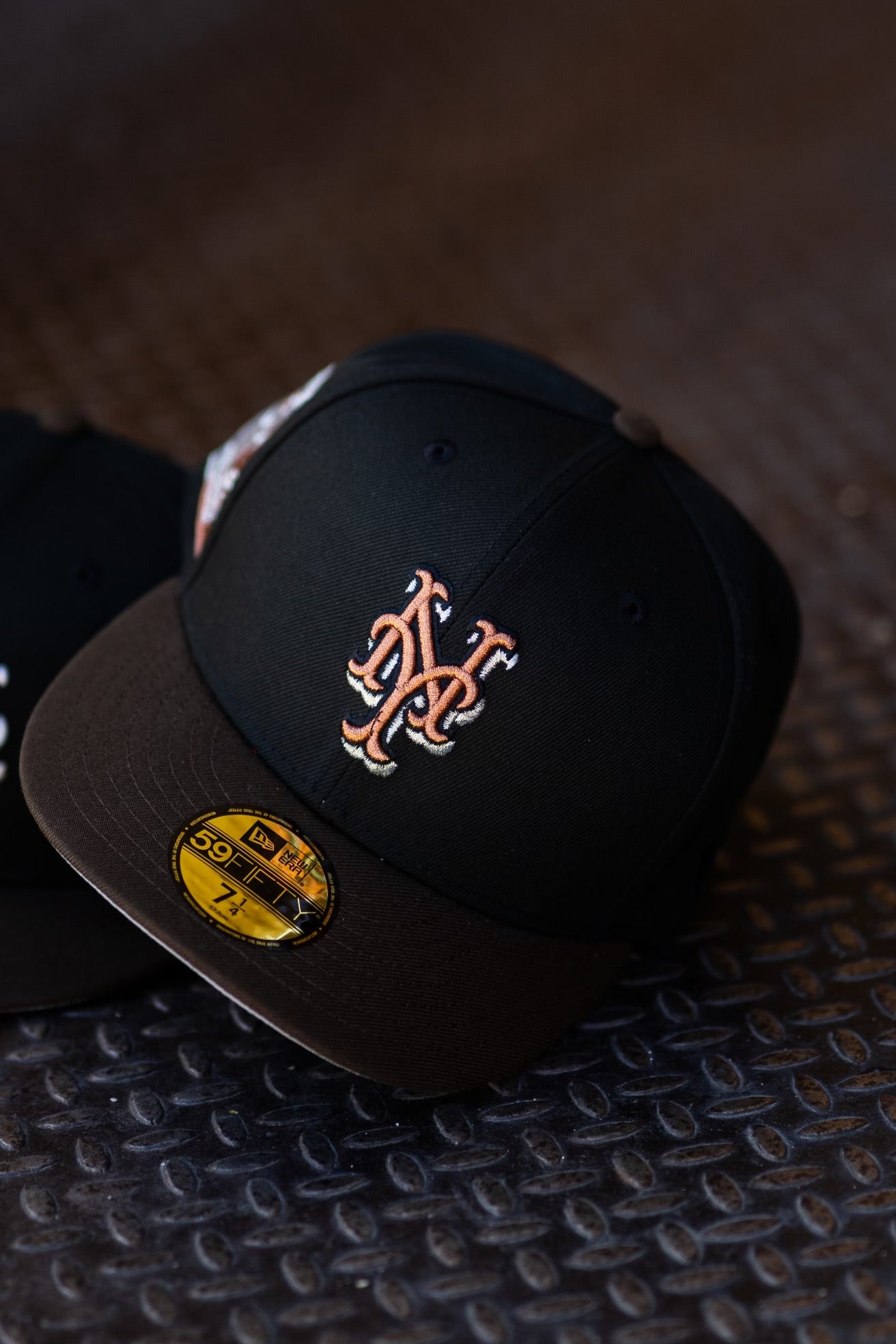 New Era New York Mets 40th Anniversary Shea Stadium Grey UV (Black/Mocha) 59Fifty Fitted - New Era