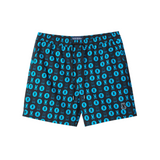 Psycho Bunny Arnold All Over Print Swim Trunk (Black)