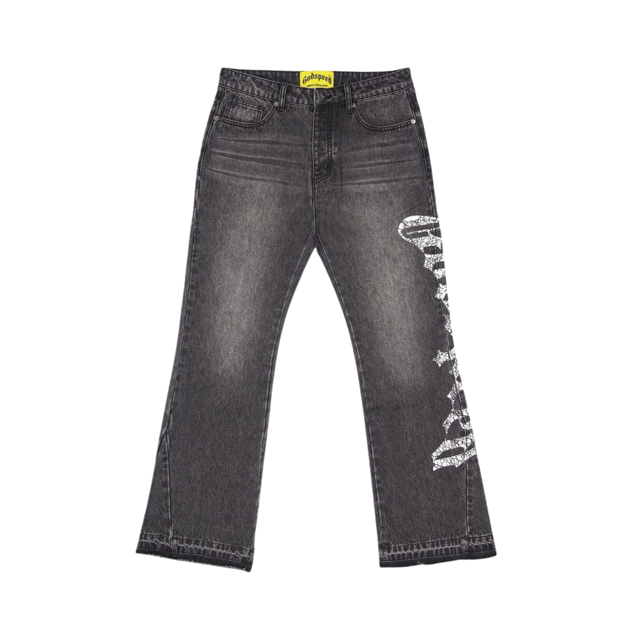 Godspeed "OG Logo" Flared Denim (Grey Wash)