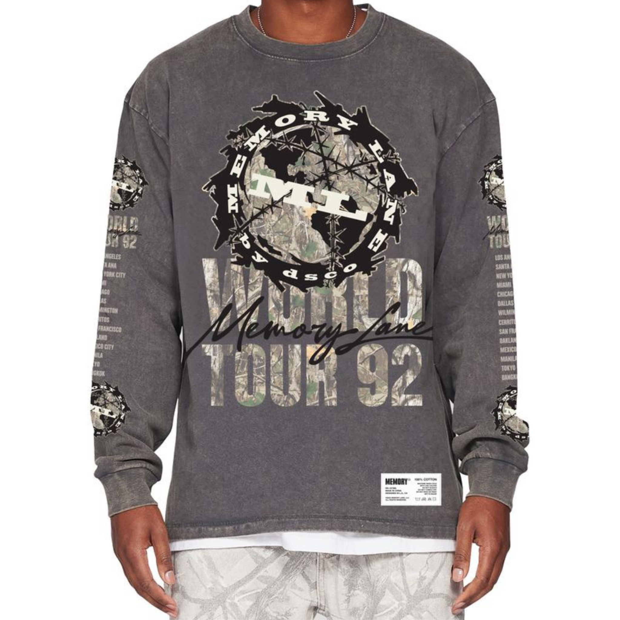 Memory Lane WORLD TOUR LONG SLEEVE (Black)