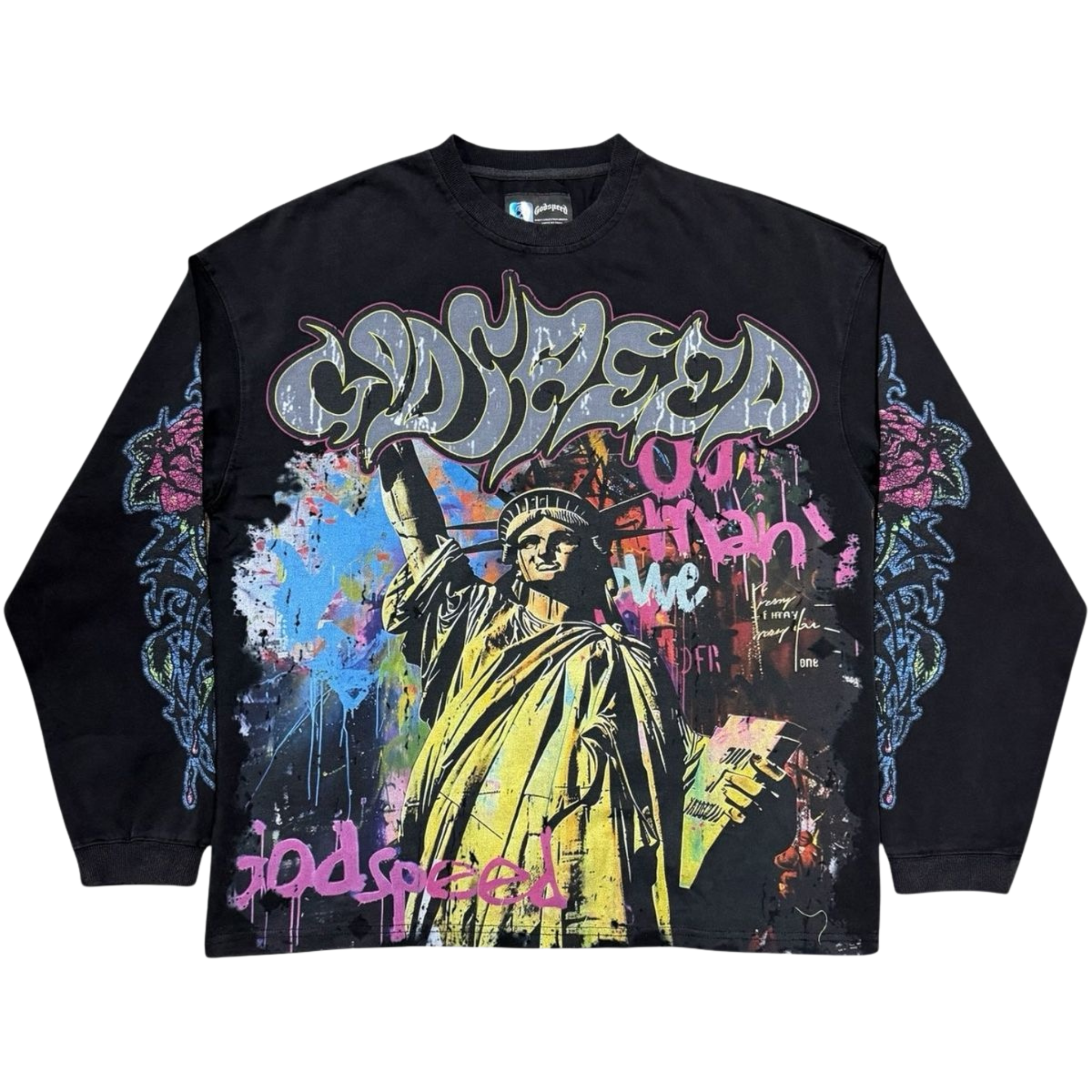 Godspeed "Vandal" LS T-Shirt (Black Wash)
