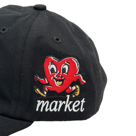 Market Fragile 6 Panel Hat (Black) - Market