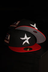 New Era Houston Astros 2000 Inaugural Season Side Patch Fitted (Black/Red)