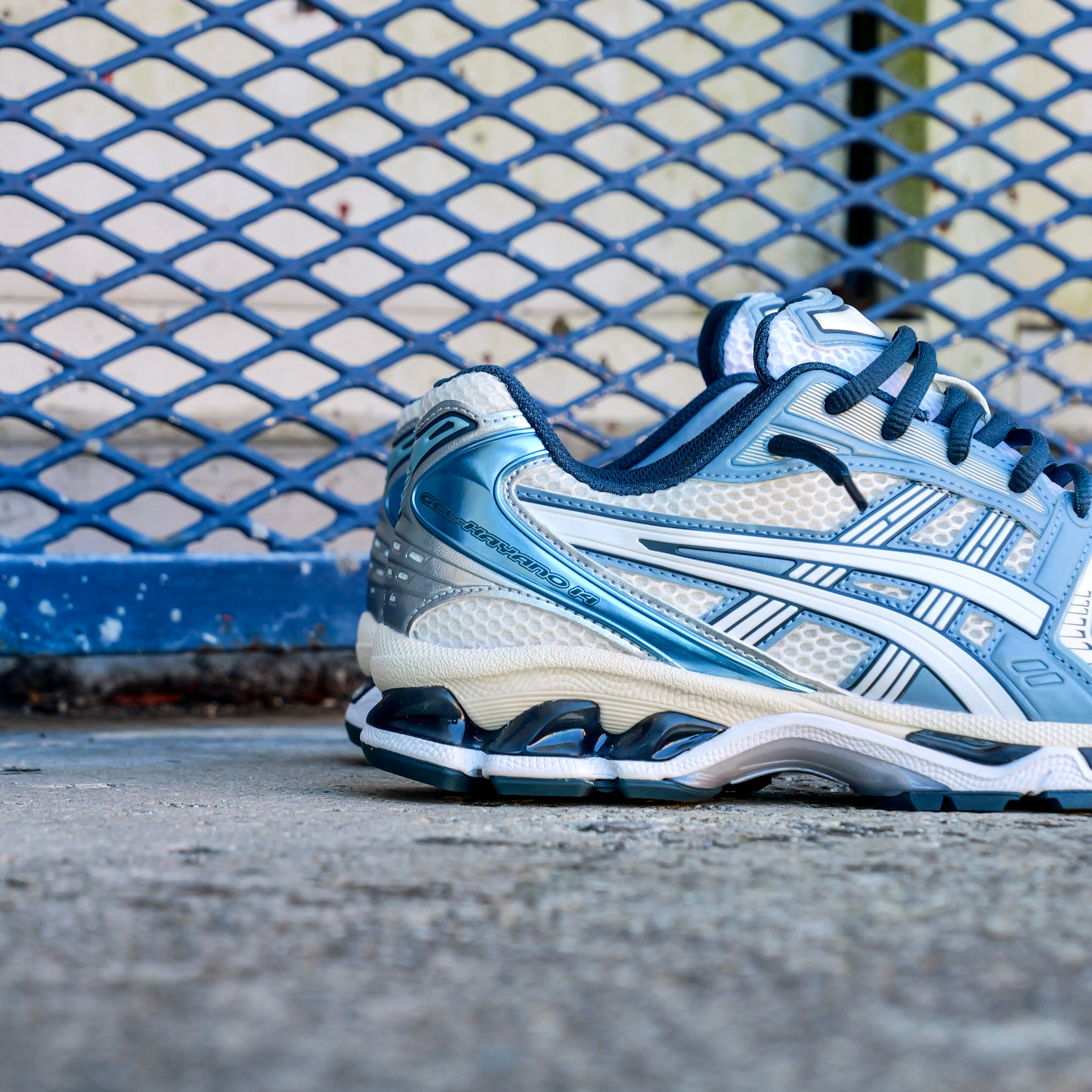 Mens Asics Gel-Kayano 14 (Cream/Raw Indigo) - Asics