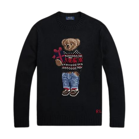 Polo Ralph Lauren Polo Bear Cotton-Cashmere Sweater (Black) - Polo Ralph Lauren