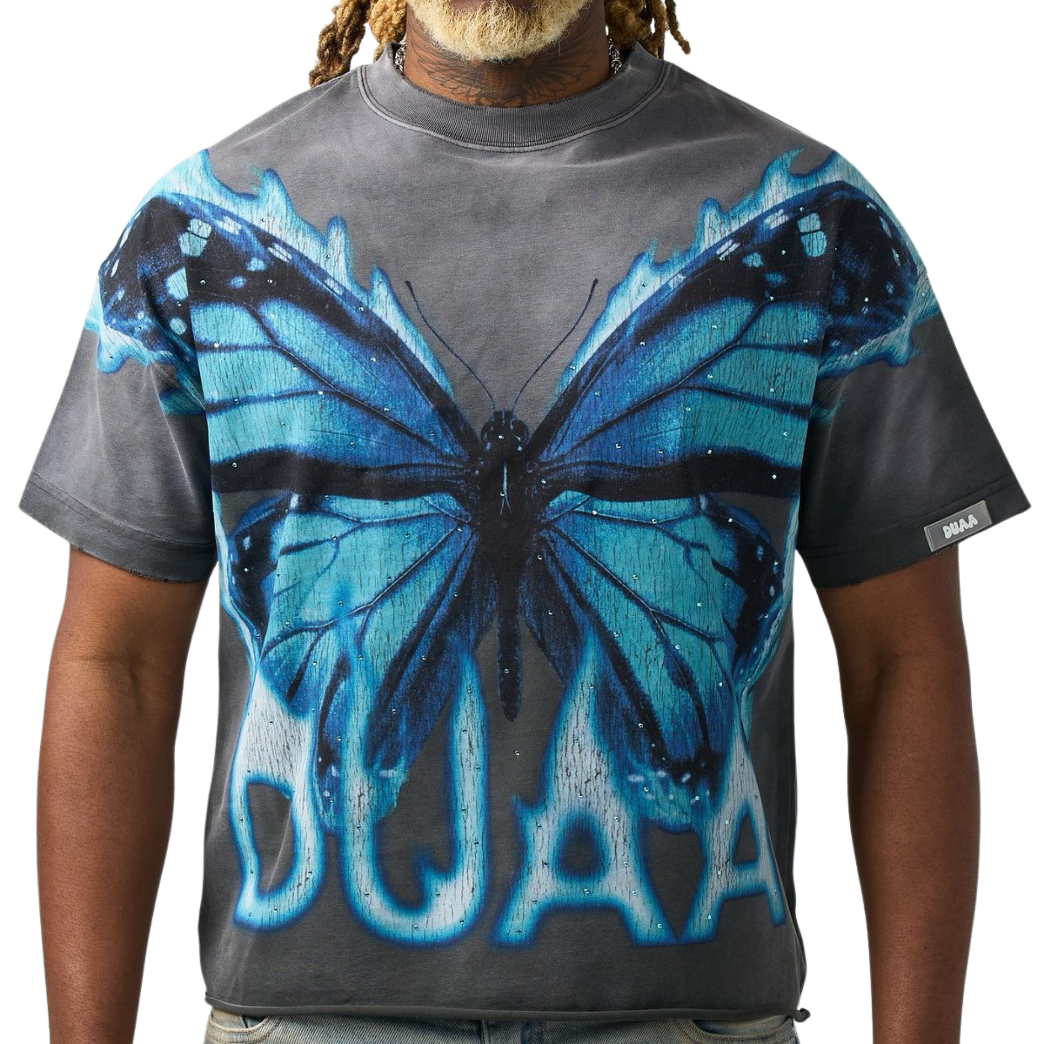 DUAA "Butterfly" SS Tee (Black Wash)