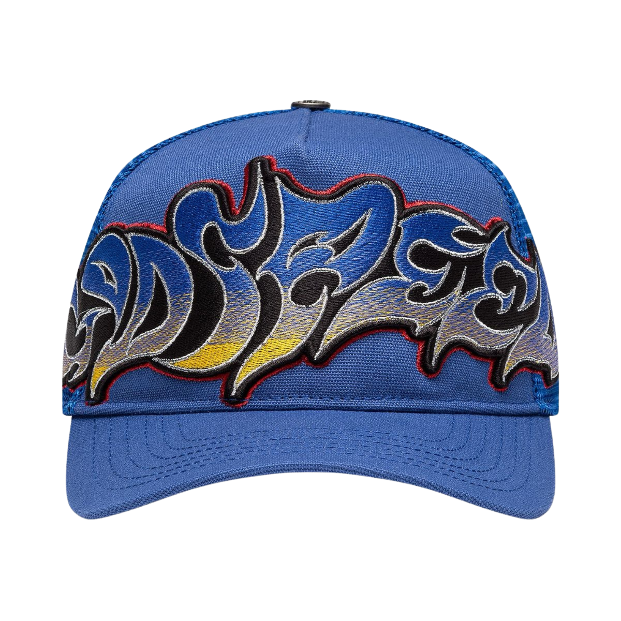 Godspeed GS Neo Trucker Hat (Blue/Yellow/Red)