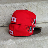 New Era Los Angeles Dodgers SHOHEI OHTANI Side Patch Fitted (Red/Walnut)