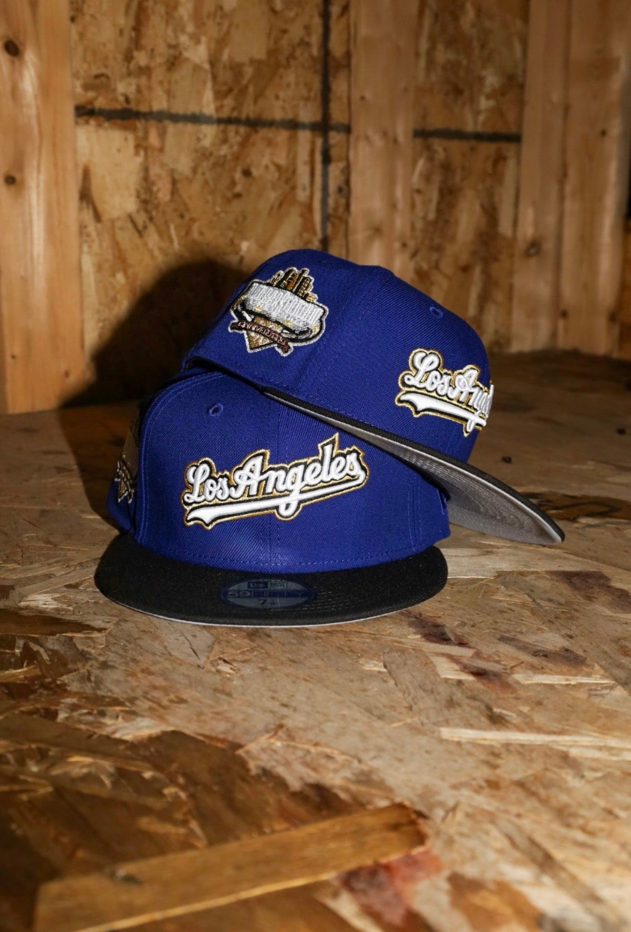 New Era Los Angeles Dodgers 40th Anniversary Side Patch Fitted (Royal/Black)