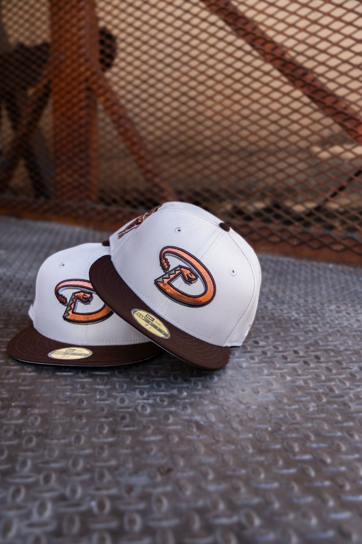 New Era Arizona Diamondbacks 1998 Inaugural Season Grey UV (Stone/Brown) 59Fifty Fitted