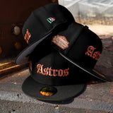 New Era Houston Astros Astrodome The Original Grey UV 59Fifty Fitted (Black) - ST New Era