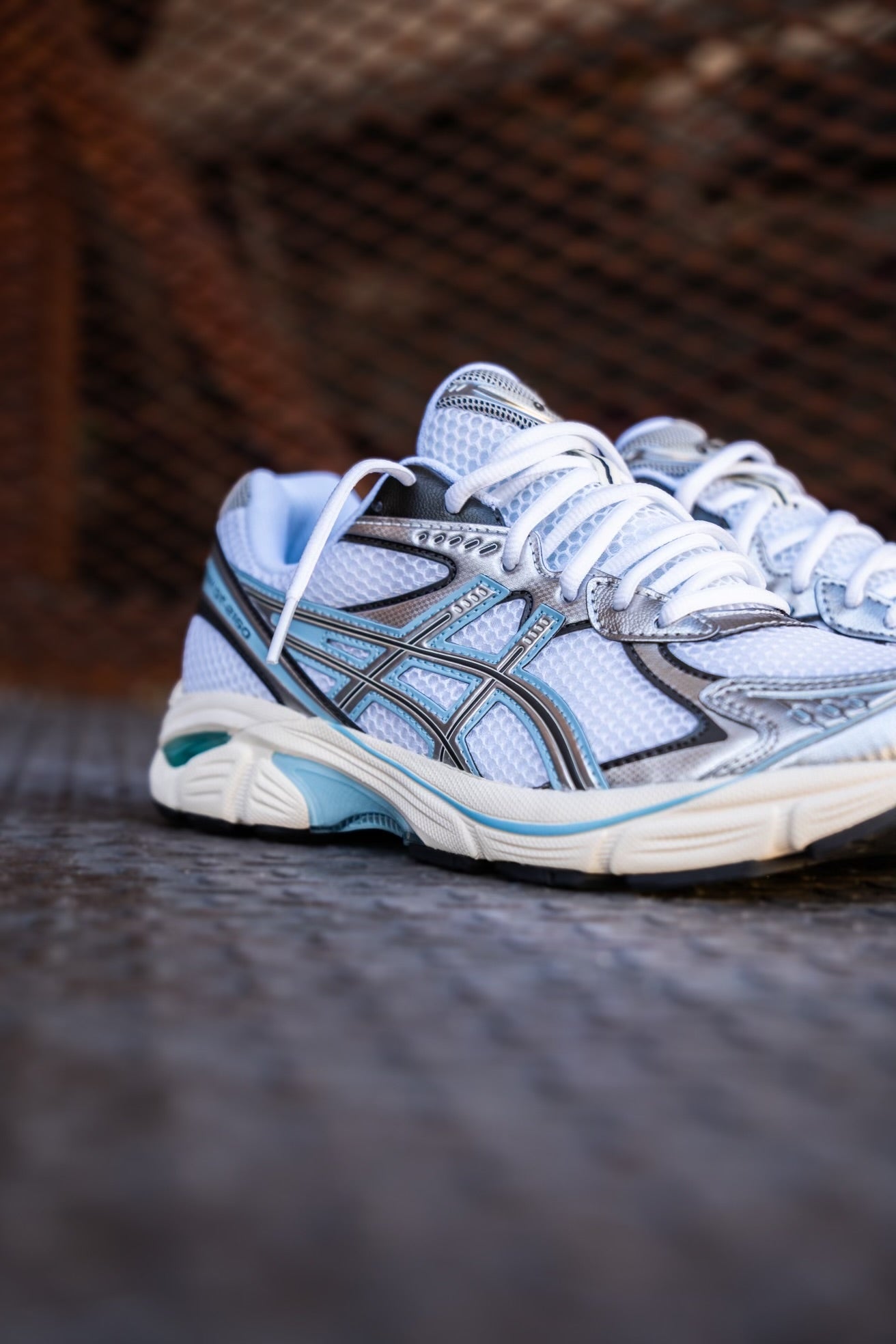 Mens Asics GT-2160 (White/Pure Silver/Light Blue)