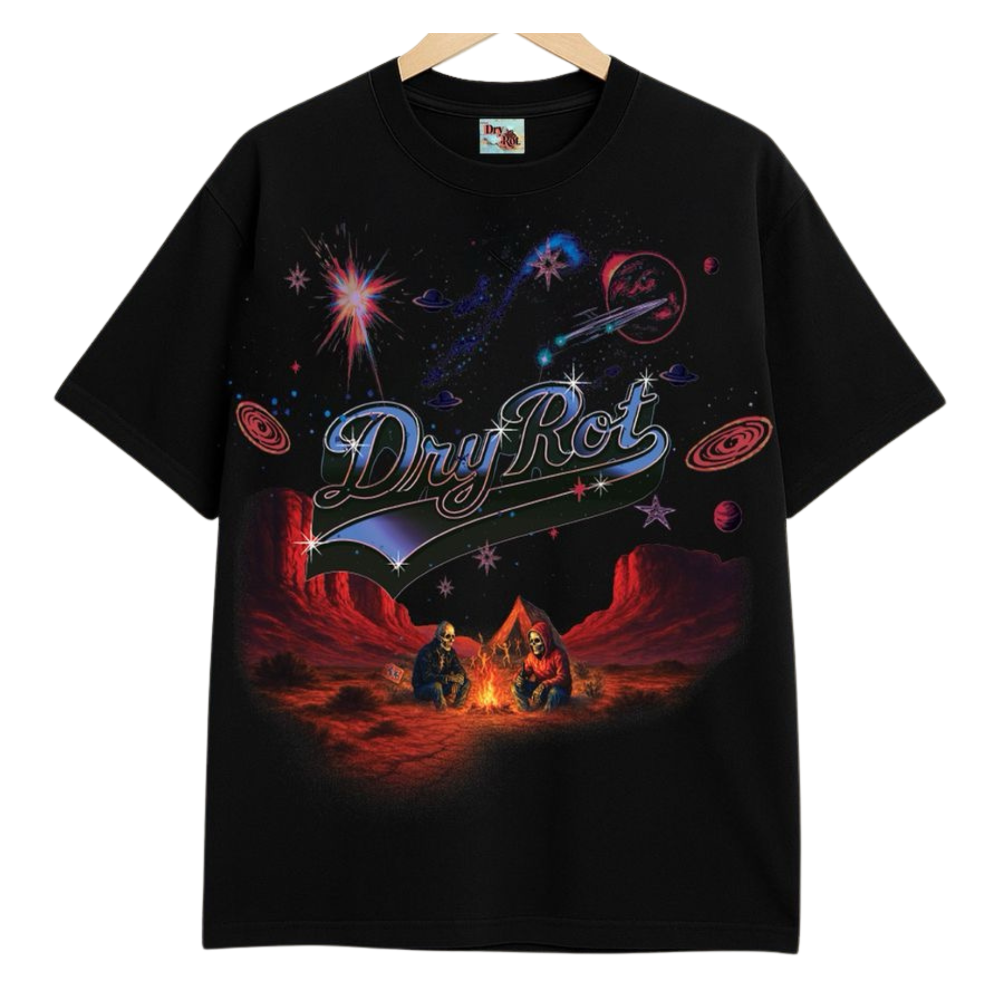Dry Rot "Camp Rotten" Tee (Black)