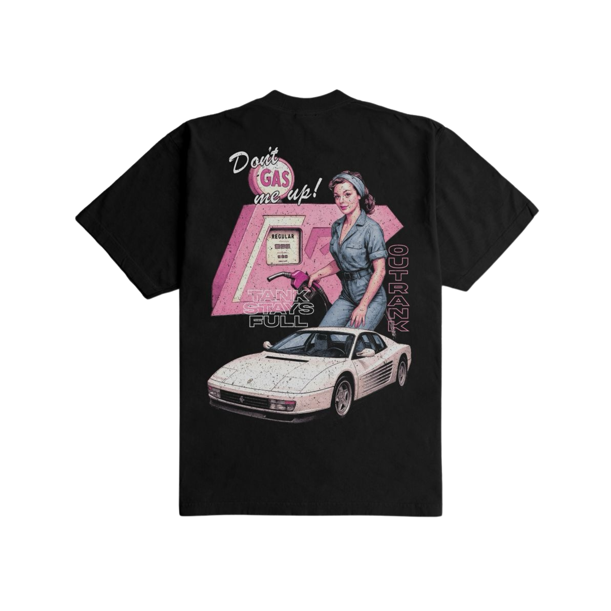 Outrank "Don’t Gas Me Up" Heavyweight T-shirt (Black)