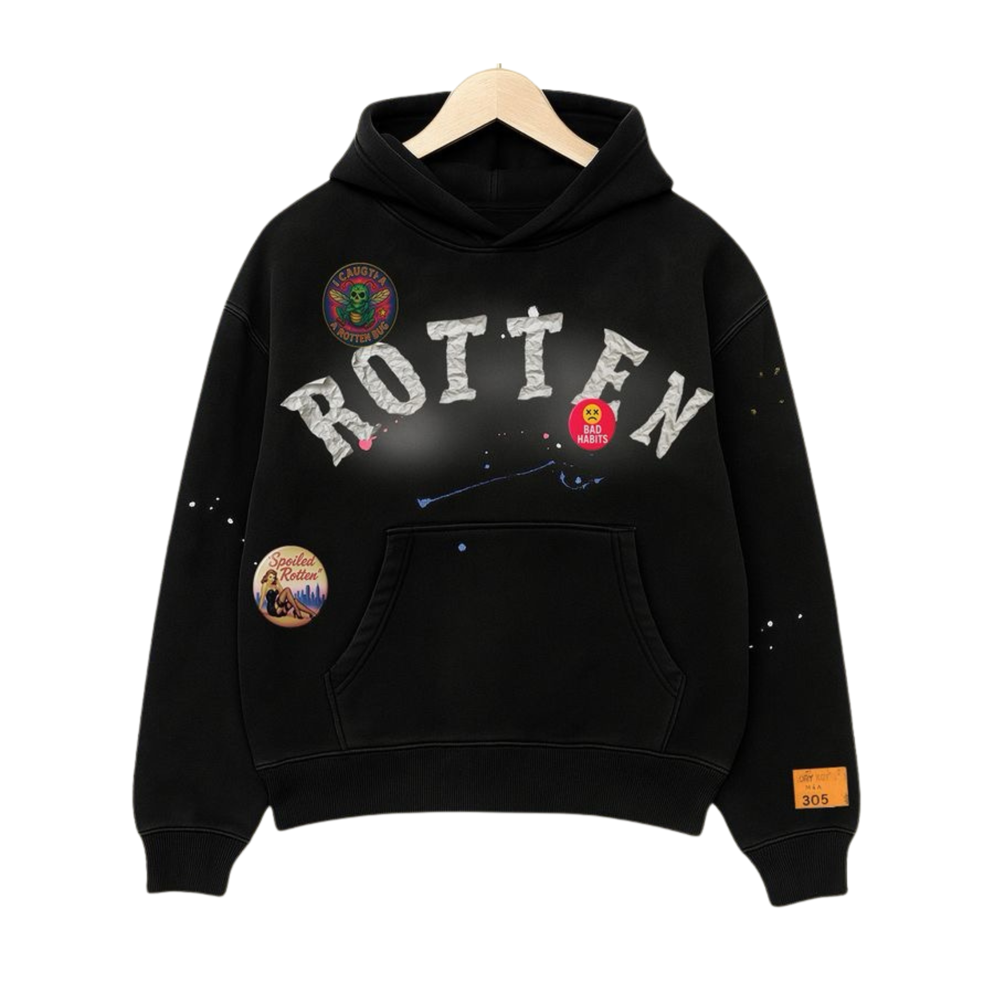 Dry Rot "Rotten" Souveniour Hoodie (Black)