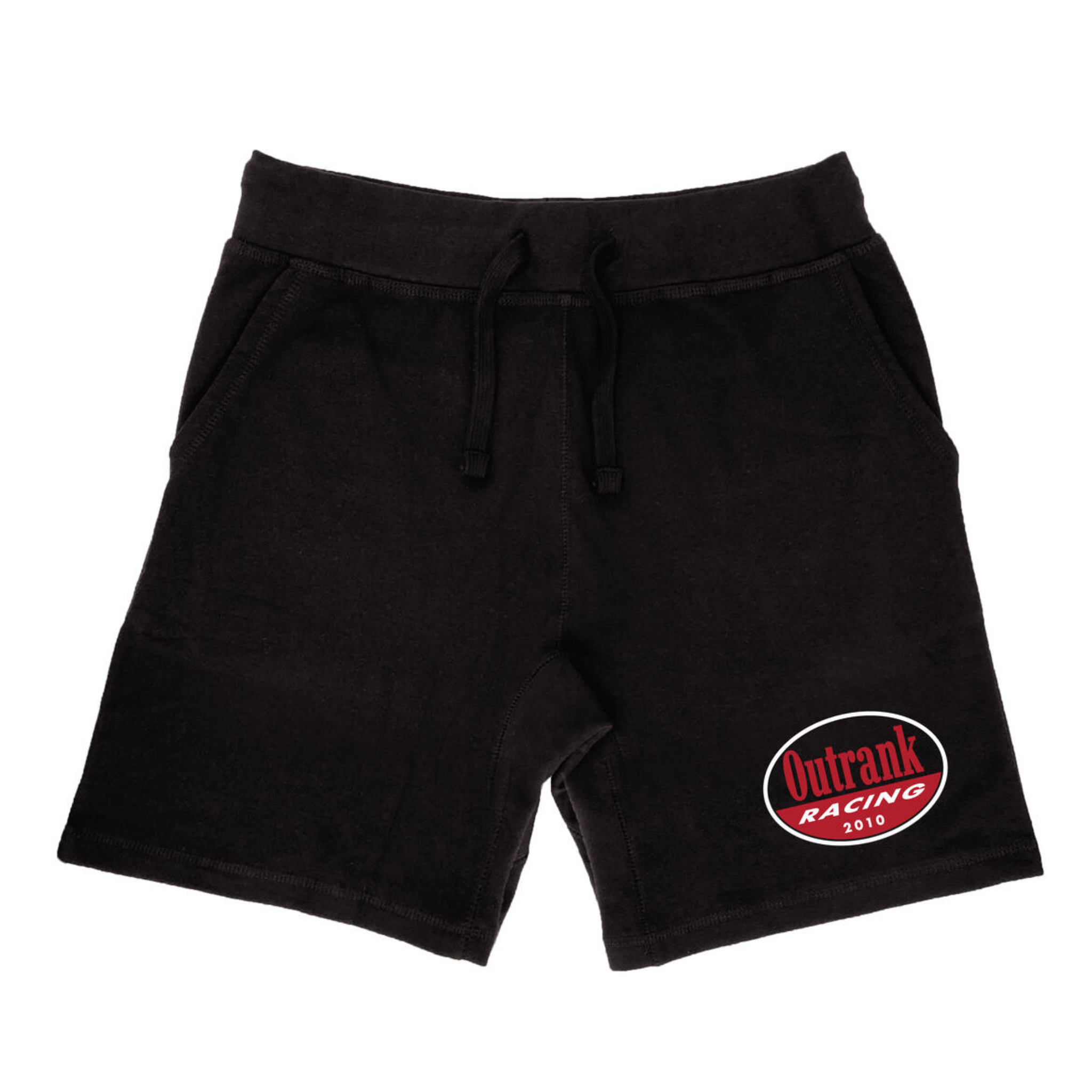 Outrank Racing Embroidered Shorts - Outrank