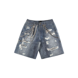 EPTM "Snapshot" Denim Shorts" (Blue)