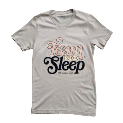 Outrank Team No Sleep T-shirt (Ivory/Pepper) - Outrank