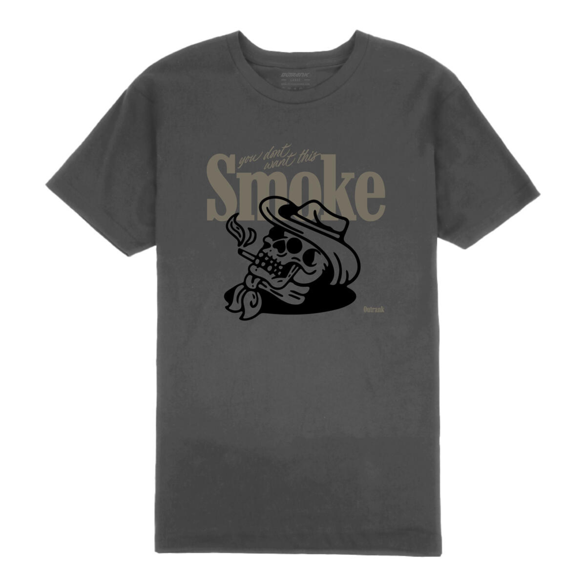 Outrank Smoke T-shirt (Charcoal) - Outrank