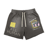 All Human "V BUCKS" shorts (Charcoal Wash)