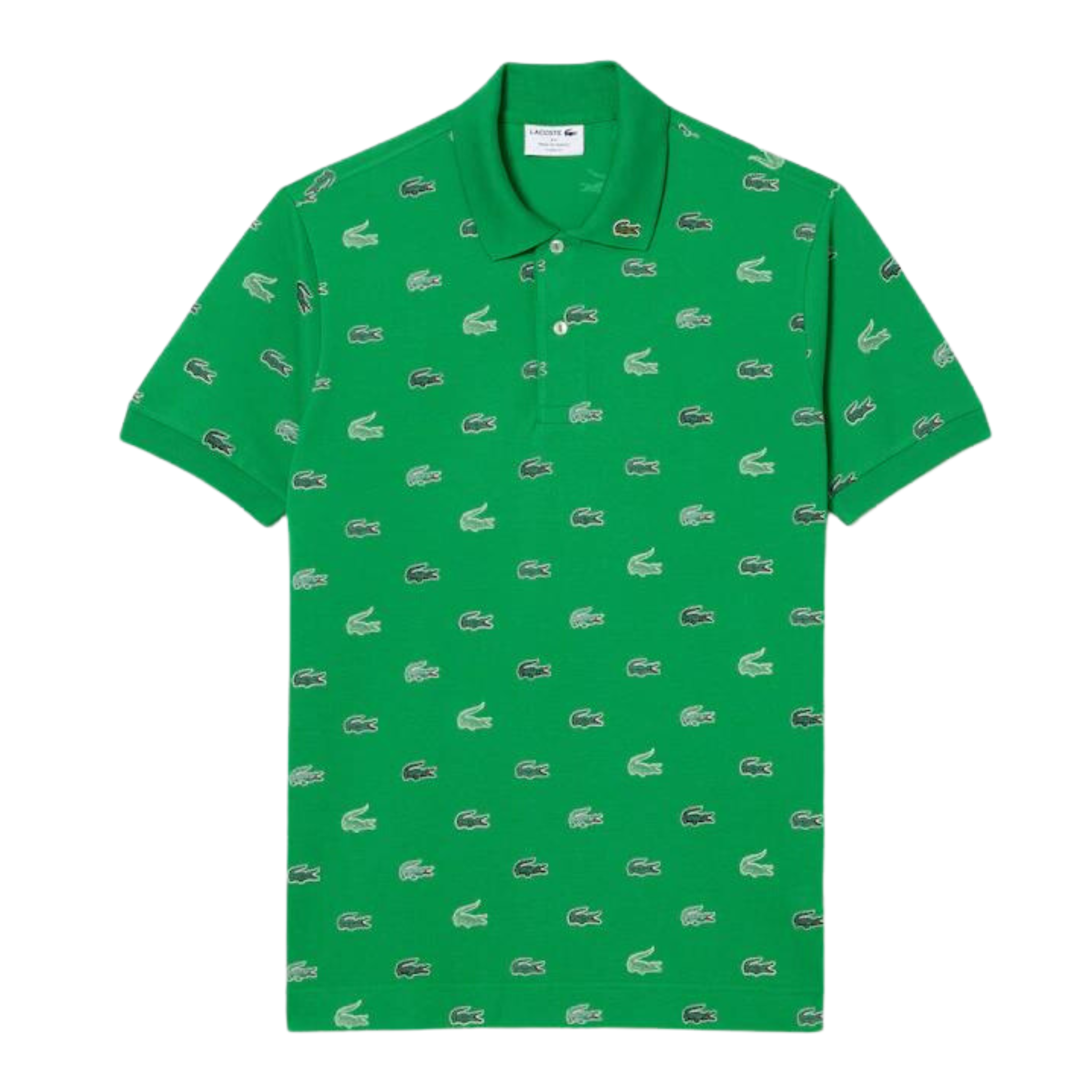 Lacoste Classic Fit Multi Croc Original Polo (Green) - Lacoste