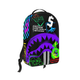 Sprayground "SHARK CENTRAL STENCILS"- Black DLXSV Backpack