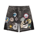 Godspeed "Patchwork" V2 Denim Shorts (Grey)