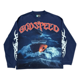 Godspeed "Sea Sick" LS T-Shirt (Navy)