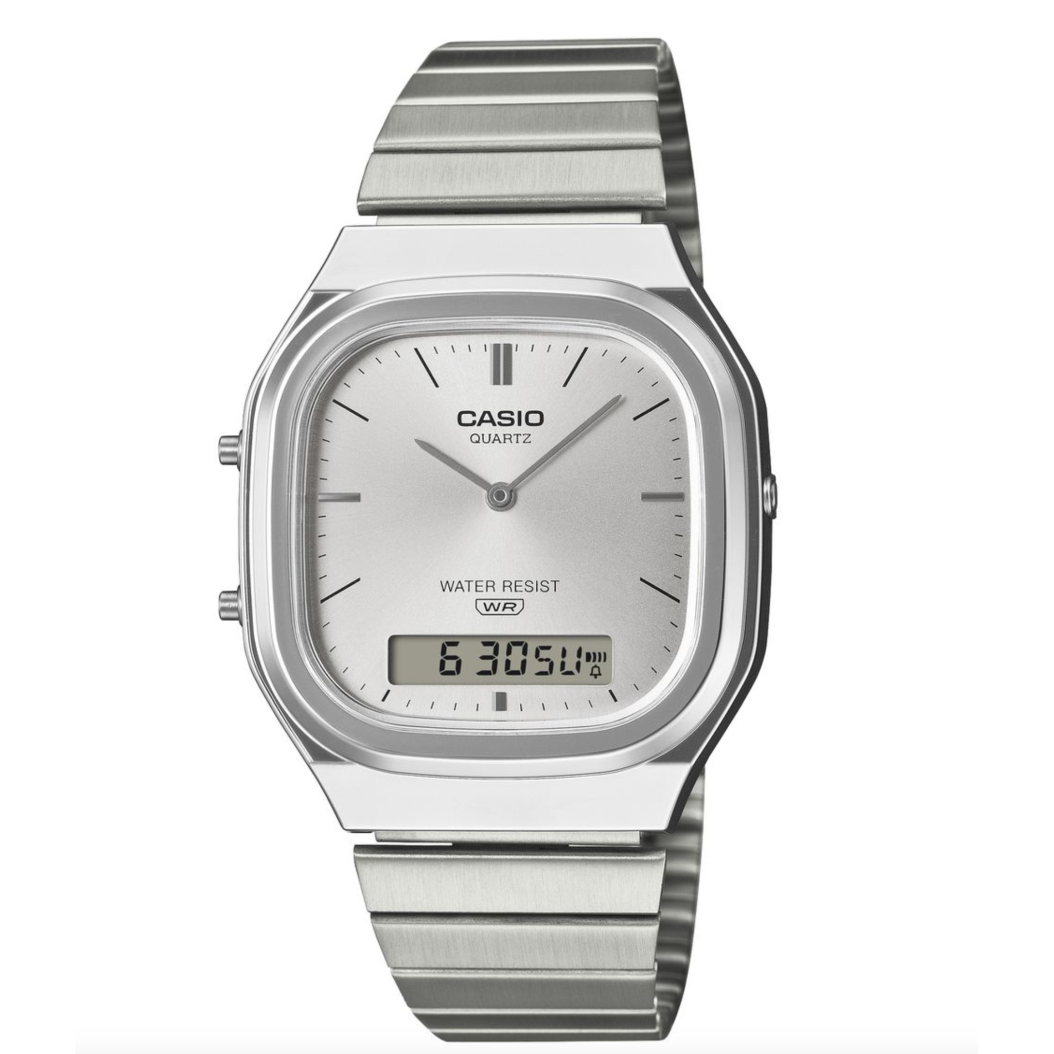 Casio Vintage AQ240E-7A Silver-Tone Stainless Steel Watch - Casio