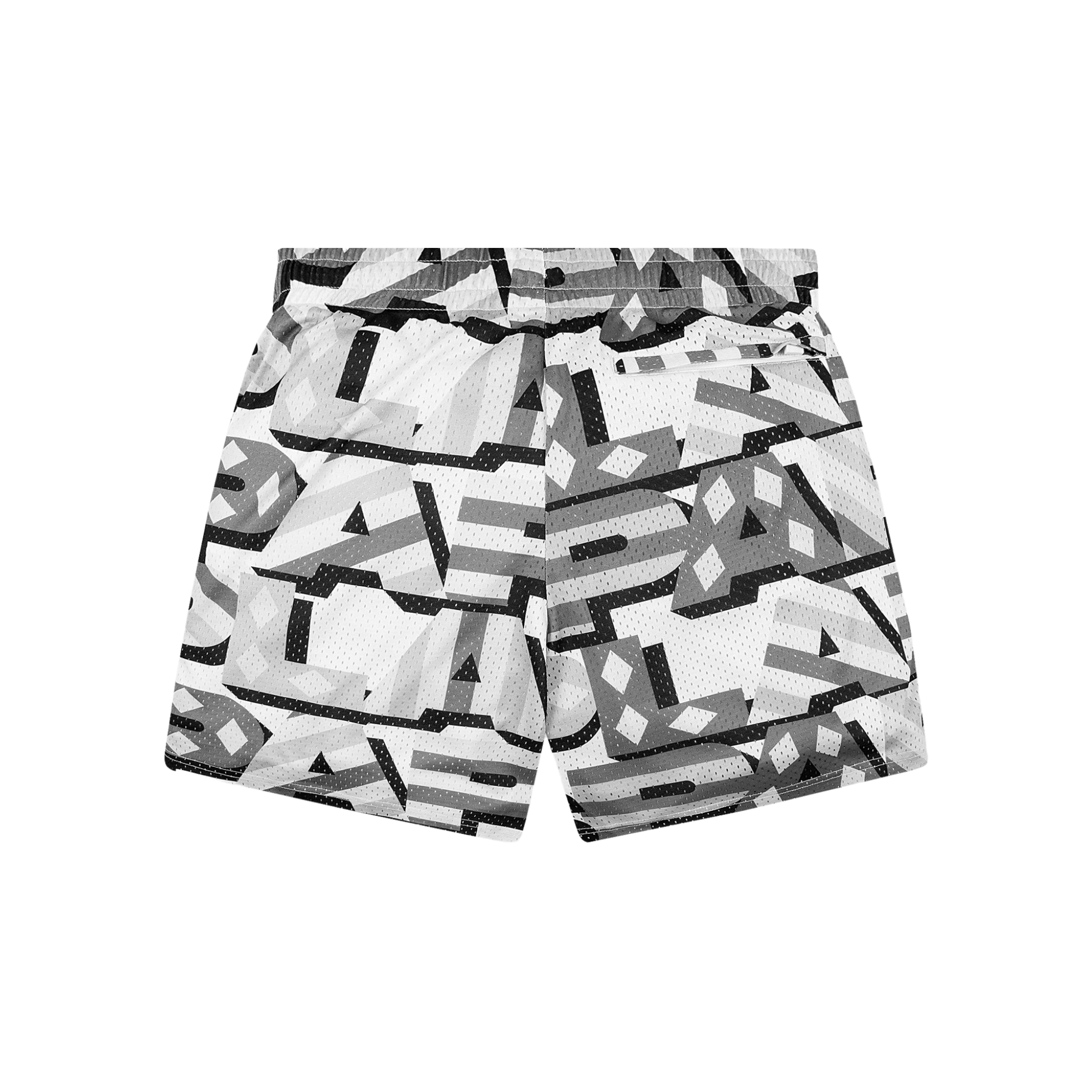 Paper Planes Diamond and Stripes Mesh Short (Grey)