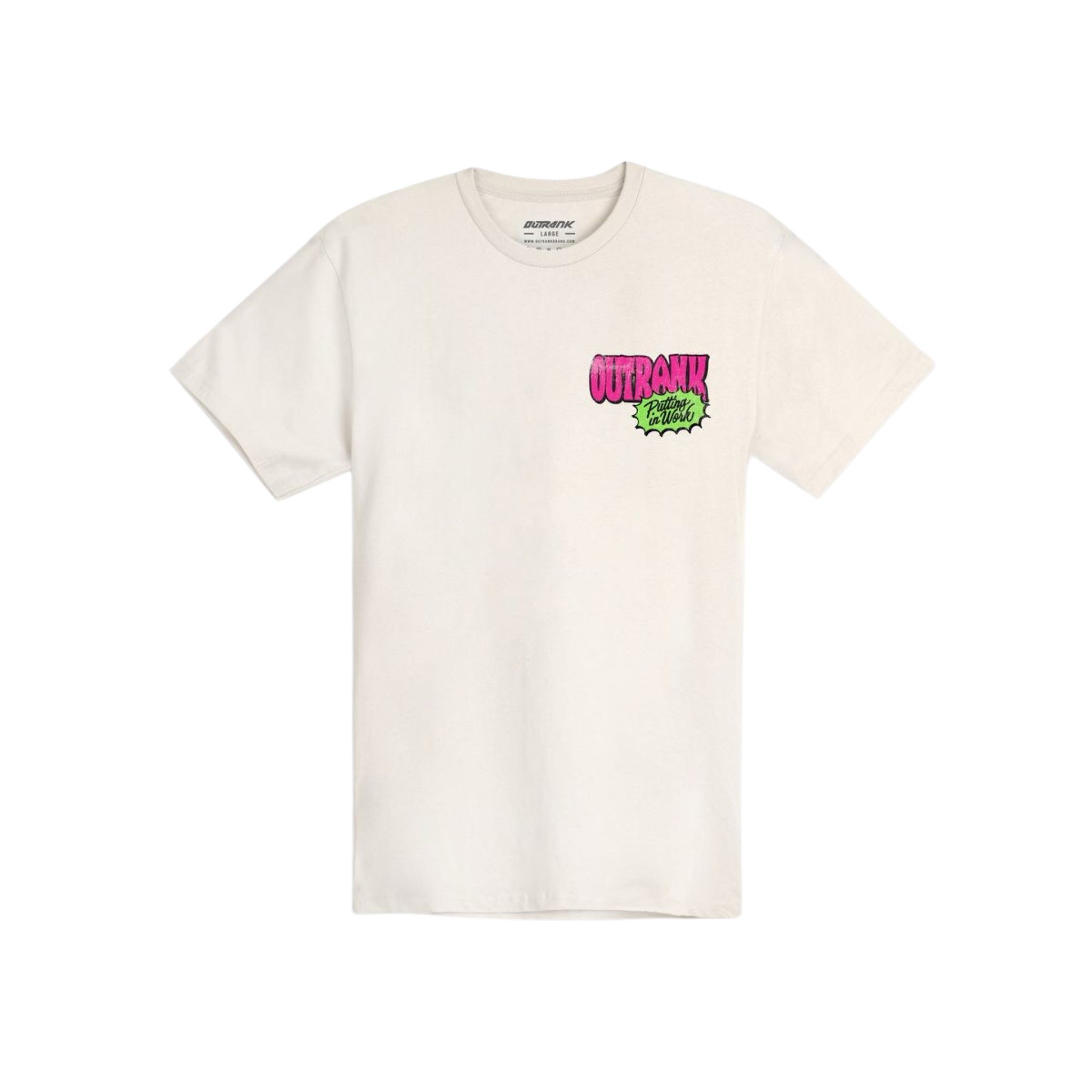 Outrank "Putting in Work Daily" T-shirt (Vintage White)