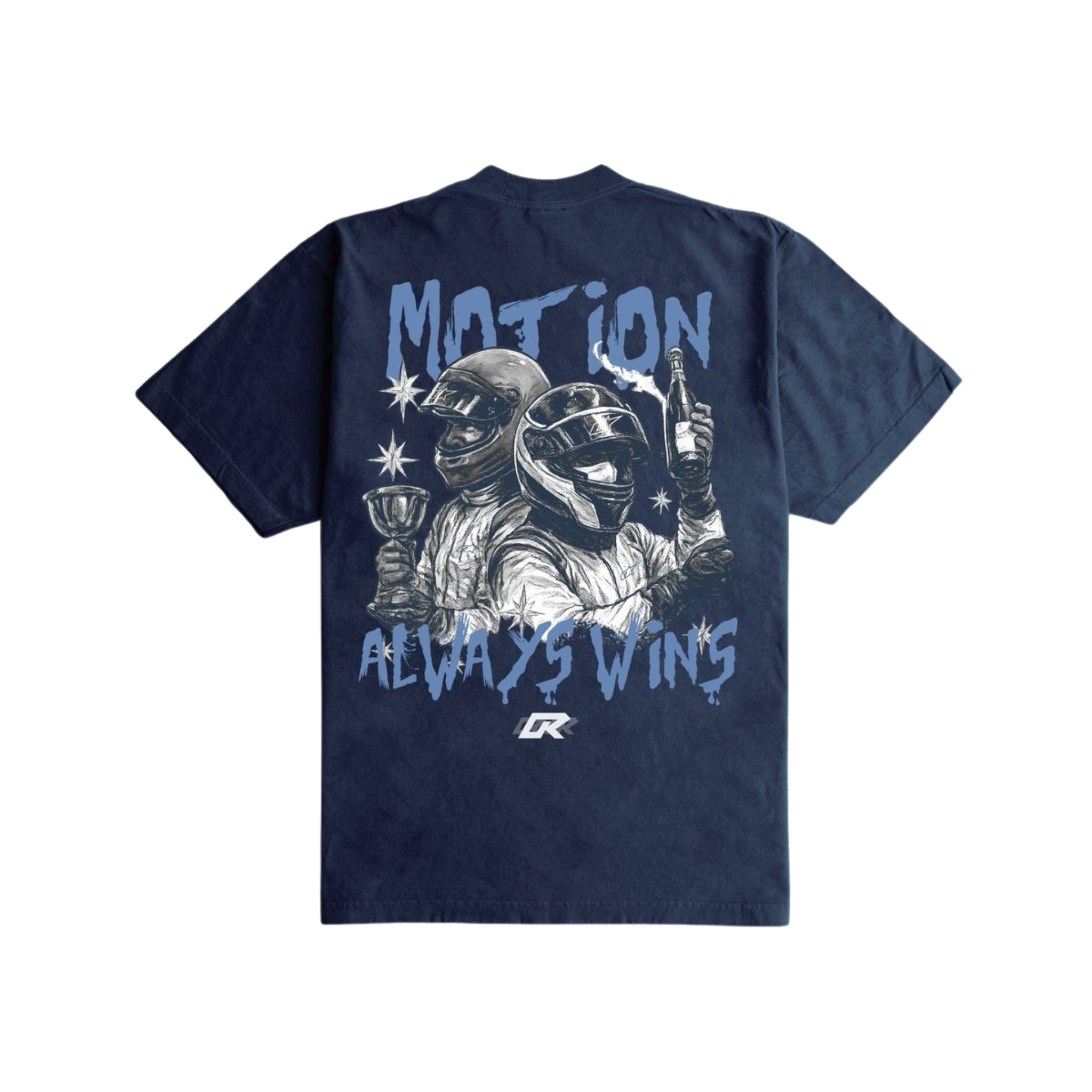 Outrank "Motion Always Wins" Heavyweight T-shirt (Navy)