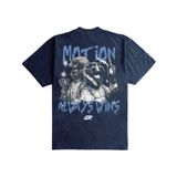 Outrank "Motion Always Wins" Heavyweight T-shirt (Navy)