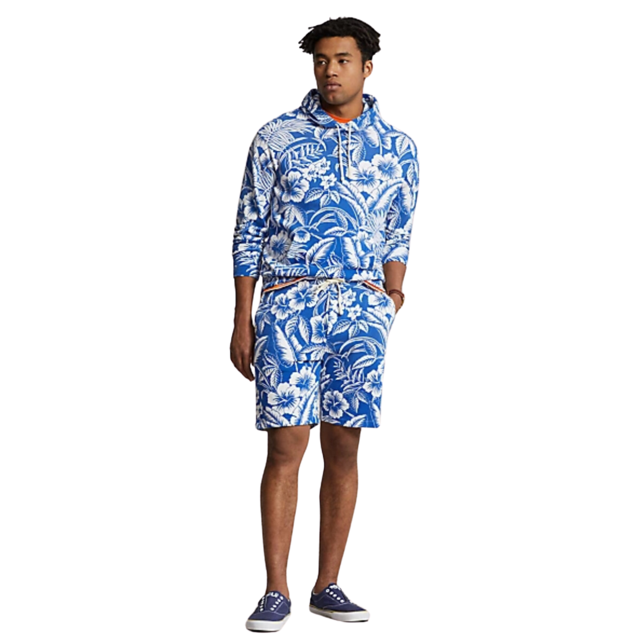 Polo Ralph Lauren Tropical Floral Spa Terry Hoodie (Monotone Tropical) - Polo Ralph Lauren