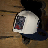New Era Chicago Cubs Be Alert Side Patch Fitted (Off White/Navy)