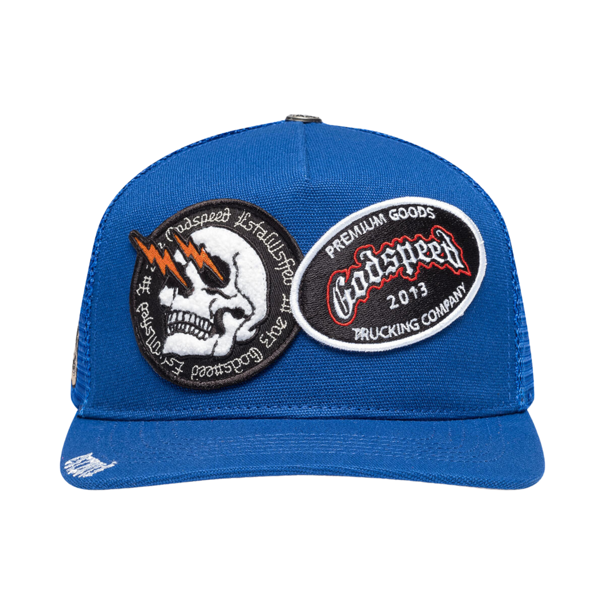 Godspeed OG Dual Patch Trucker Hat (Royal Blue)