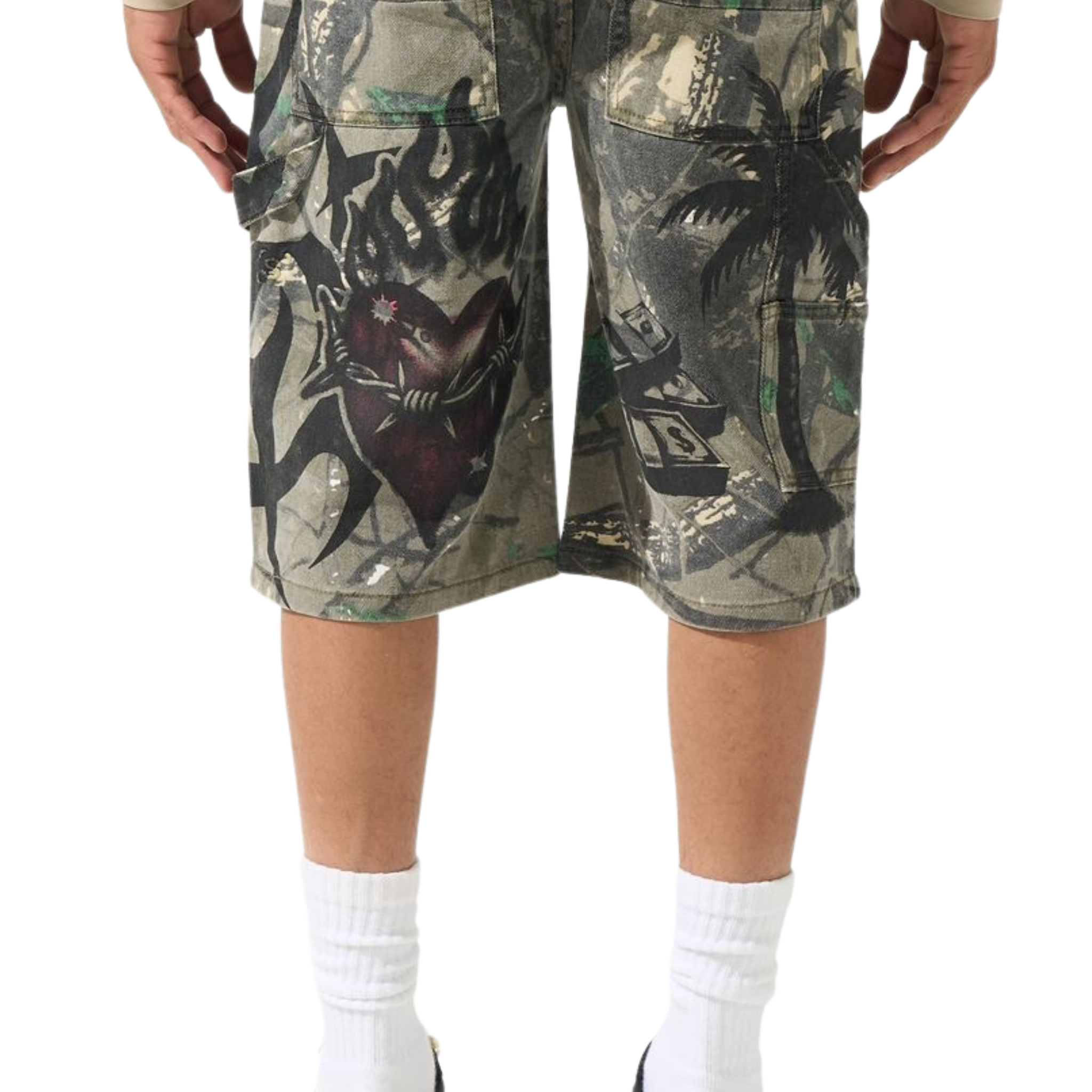 Serenede "PARADI$E" Denim Shorts