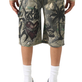 Serenede "PARADI$E" Denim Shorts