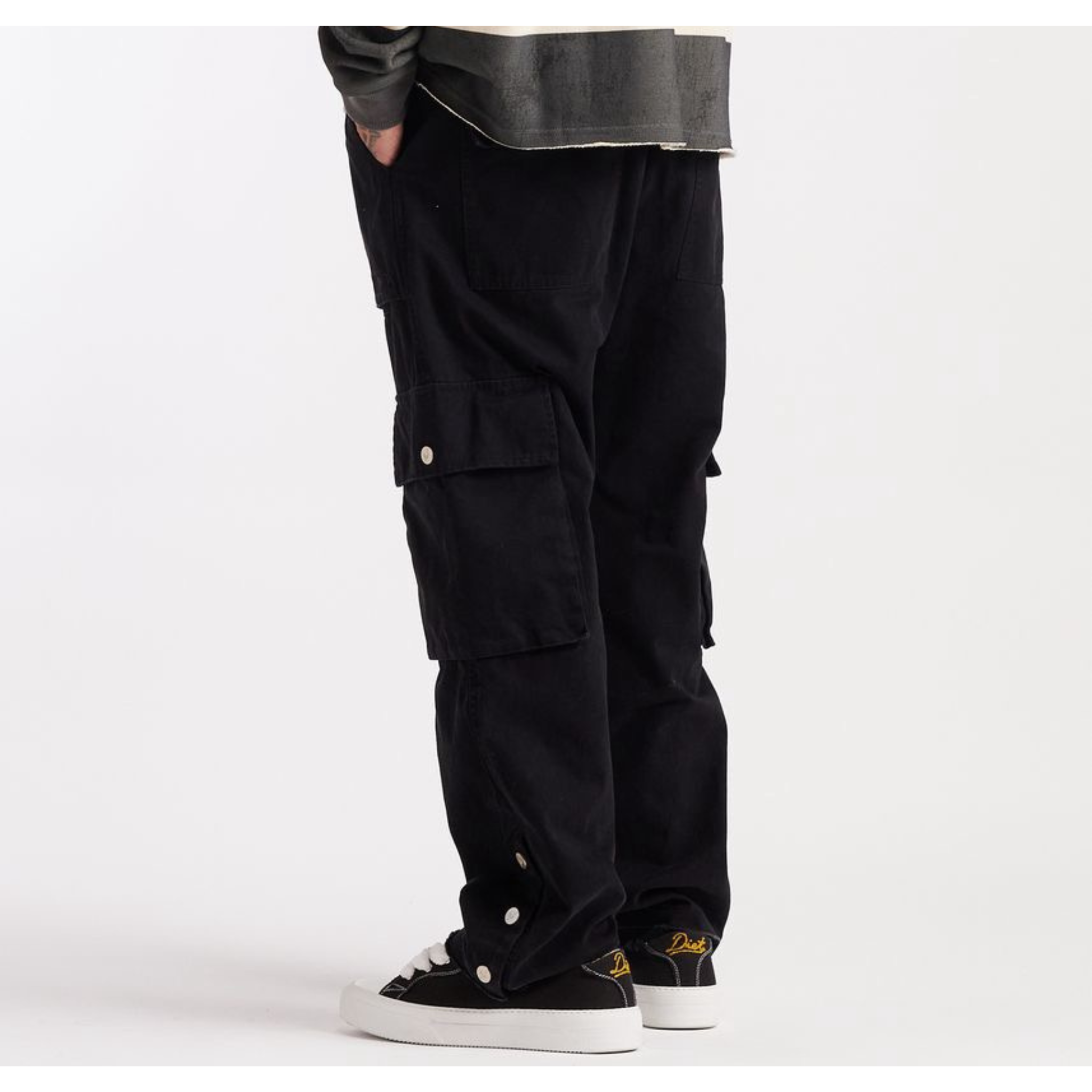 DSM Cargo Pants-Outlined (Black)