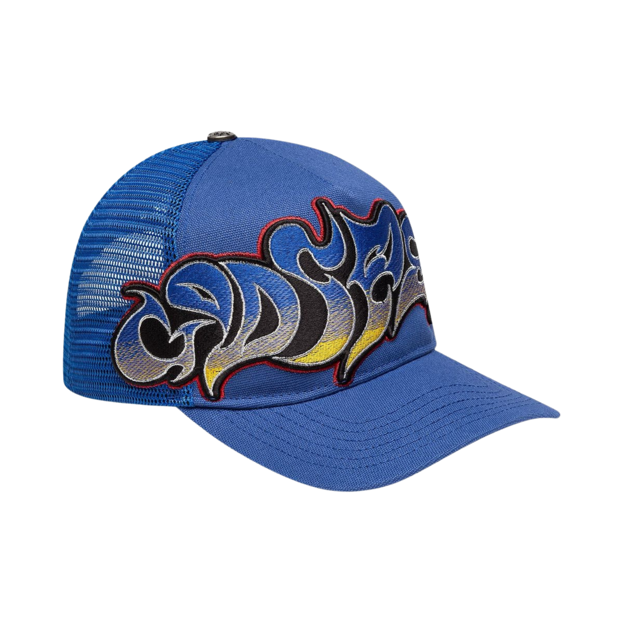 Godspeed GS Neo Trucker Hat (Blue/Yellow/Red)