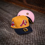 New Era Atlanta Braves 2000 All-Star Game Pink UV 59Fifty Fitted (Tan/Navy)