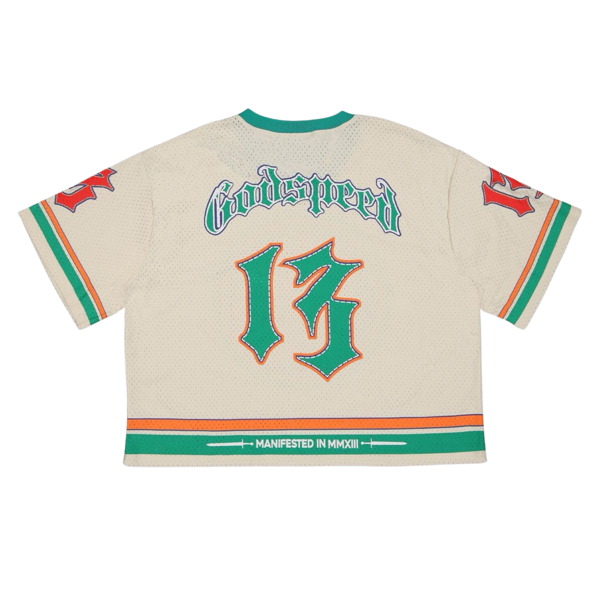 Godspeed "First Down Jersey" (Bone/Teal/Orange)